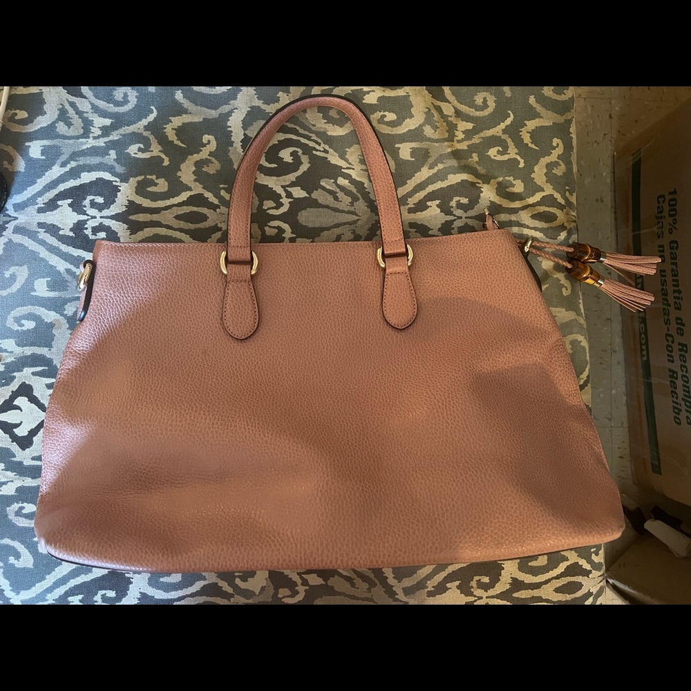 Gucci pink satchel bag
